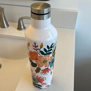 Rifle paper x corkcicle stainless steel water bottle